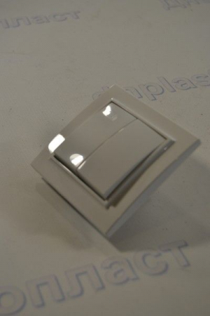 Выключатель двойной белый  EH Enzo