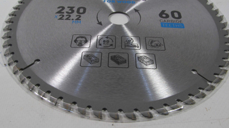 Диск для циркулярных пил 230*22*60 Z  Rapide
