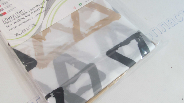 Шторка для ванной СИЛИКОН ФОТО 180 * 180 мм