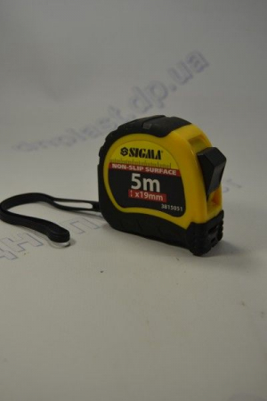 Рулетка обрезиненый корпус 5м*19мм  Sigma