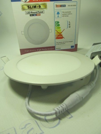 Светодиодный светильник круглый  LED 9W 6400K Slim--9 HOROZ
