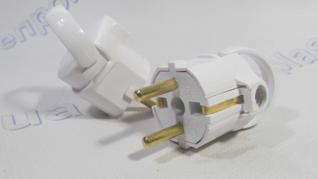 Вилка угловая с  откидным кольцом Bylectrica (B16-363)