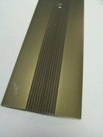 Порожек рифленый  50*4 бронза 1,8 м