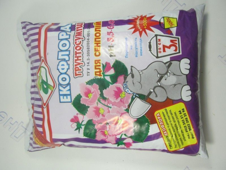 Субстрат сенполий 3,5л Экофлора