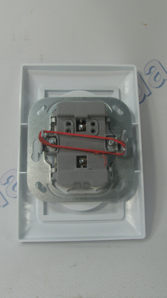 Розетка 2  простая белая HOROZ