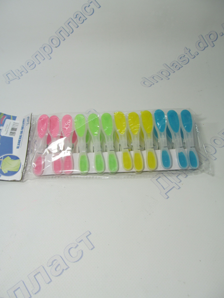 Прищепки 12 шт (силикон)