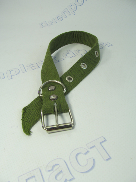 Ошейник для животных, брезент (ширина 2см/длина 40см) с пряжкой