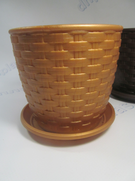 Вазон Ротанг 12 * 11 см (0,9л)