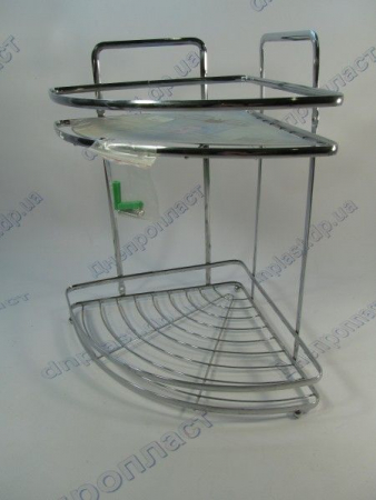 Полиця кутова з малюнком Маки,Орхідея