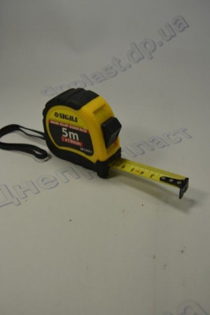Рулетка обрезиненый корпус 5м*19мм  Sigma