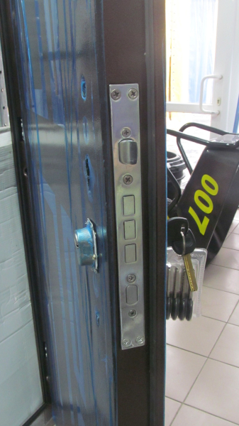 Дверь металлическая  860 см/ 2 замка