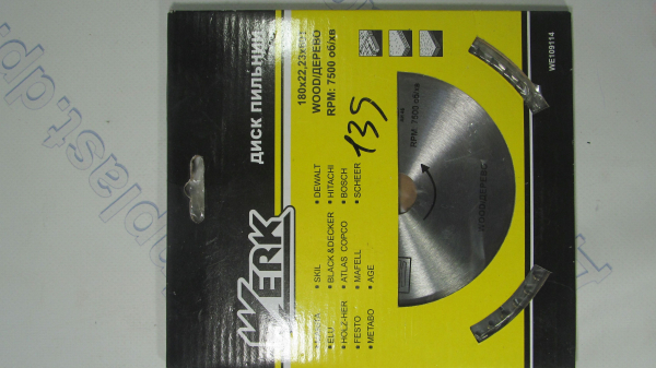 Диск для циркулярных пил 180*22*60 Z WERK