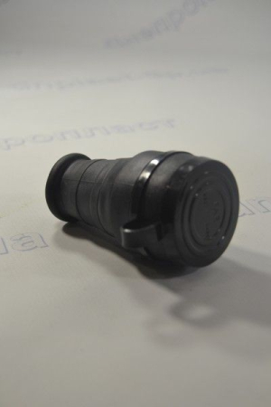 Гнездо штепсельное с заземлением и крышкой (IP-44 каучук)