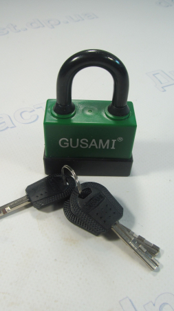 Замок навесной 55 мм обрезиненый корпус 