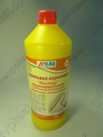 Грунт акриловый 1л концентрат 1:4 