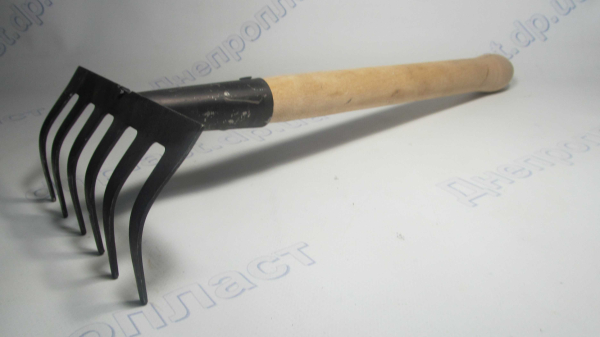 Грабли 6 зубов деревянная ручка длина 37см