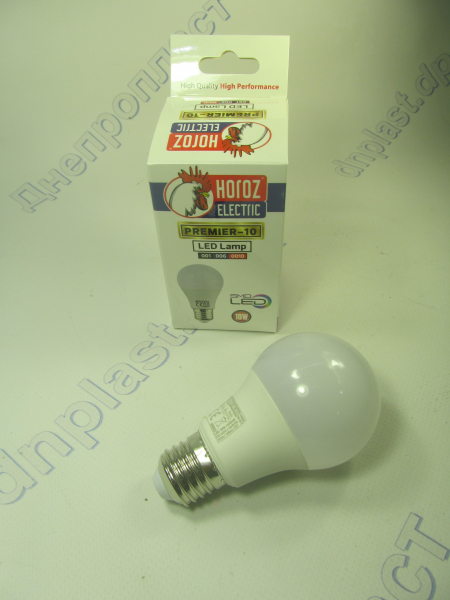 Лампа светодиодная А60 LED 10W E27 6400K HOROZ