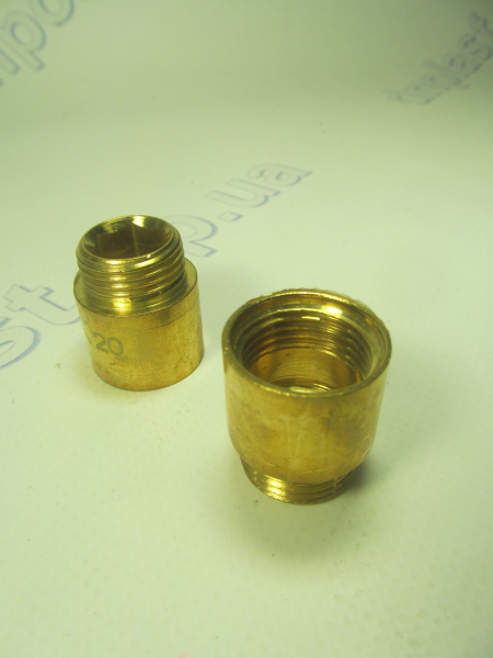 Удлинитель латунь 1/2  L=20мм