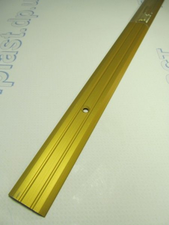 Порожек рифленый  25*3 золото 1,8 м