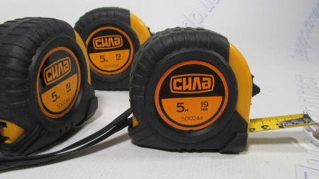 Рулетка обрезиненый корпус 5м*19мм