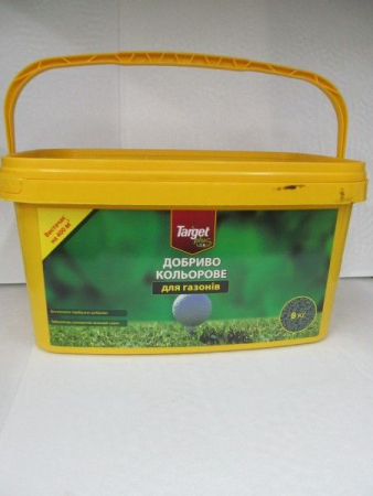 Добриво для ГАЗОНУ 8 кг TARGET Колеровий Плюс Гранульований
