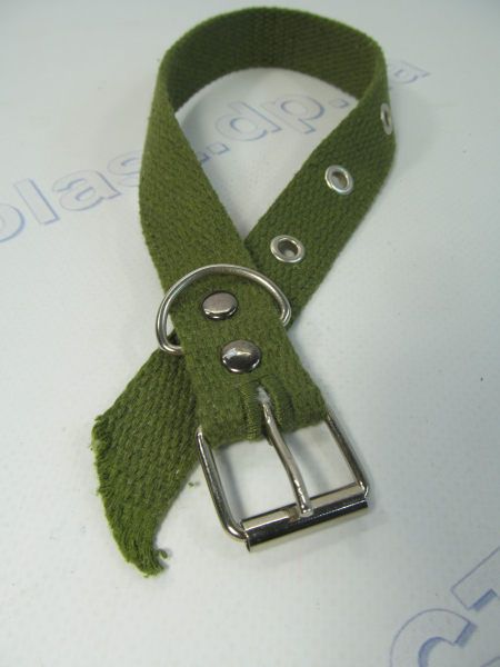 Ошейник для животных, брезент (ширина 2см/длина 40см) с пряжкой