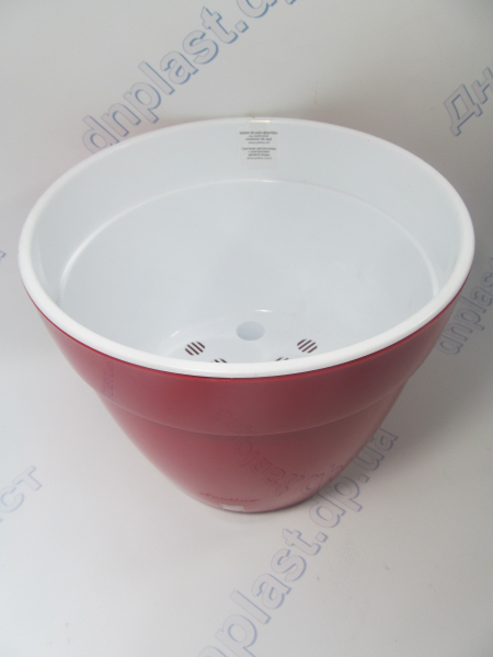 Вазон АСТИ (6,0 л) красный-белый