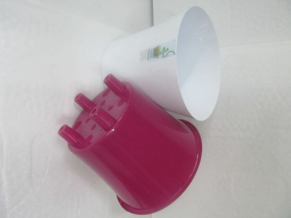 Вазон АТРЕ (2 л) белый-пурпурный