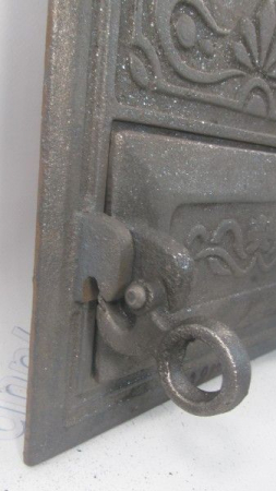 Дверца поддувальная и топочная чугунная спаренная 500мм*270мм 100920 крючек