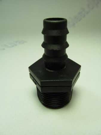 Коннектор 16х3/4 НР для садовой трубки (капельный полив)