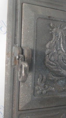 Дверца поддувальная и топочная чугунная спаренная 500мм*270мм 100920 крючек