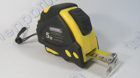 Рулетка обрезиненый корпус 5м*25мм +магнит HARTMAN