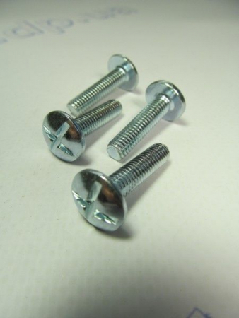 Винт метрич. полукруглая головка с пресшайбой 6*25мм (ЦБ)