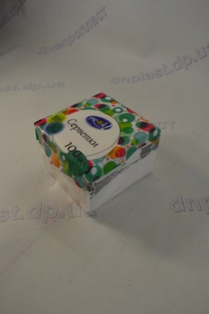 Салфетки столовые 100шт в упаковке белые