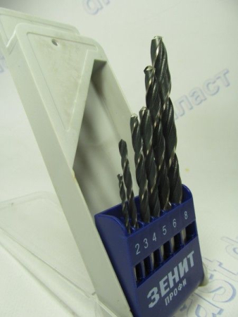 Набор сверл по металу черные 6шт (2 - 8мм)