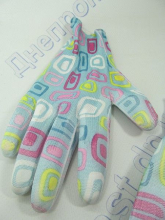 Перчатки  женская стрейч разноцветная