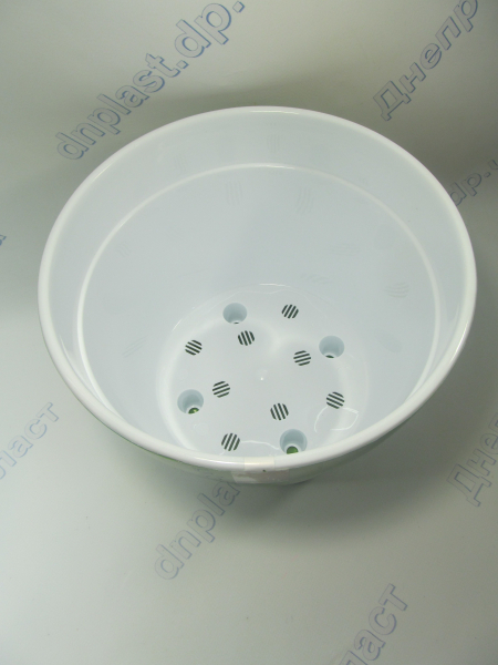 Вазон АСТИ (9,0 л) зелёное золото-белый